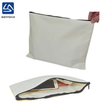 China factory bulk large organic cotton makeup bag with zipper